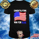 Congratulations win for blue american flag 2020 shirt