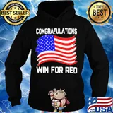 Congratulations win for red american flag 2020 s Hoodie