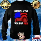 Congratulations win for red american flag s Sweater