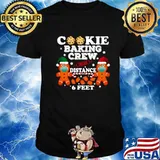 Cookie Baking Crew Social Distance Gingerbread Wear Mask Christmas Shirt