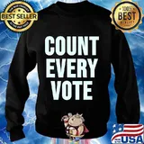 Count Evey Vote Blue Election Shirt Sweater