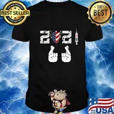 Crossed Fingers New Year 2021 Vaccin Mask American Flag Shirt