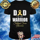 Daddy of a warrior childhood cancer awareness shirt