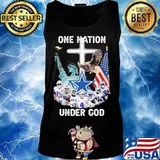 Dallas cowboys one nation under god american flag s Tank top