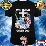 Dallas cowboys one nation under god american flag shirt