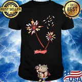 Dandelion flower budweiser beer shirt