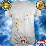 Dandelion flower pittsburgh steelers logo shirt