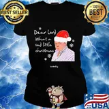 Dear Lord What A Sad Little Christmas Baterking Hat Santa Shirt Ladies tee