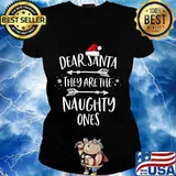 Dear Santa They’re The Naughty Ones Christmas Shirt Ladies tee