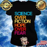 Debate quote biden science over fiction hope over fear vintage s Ladies tee