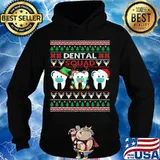 Dental Squad Teeth In Mask Christmas Quarantine Ugly Christmas Shirt Hoodie