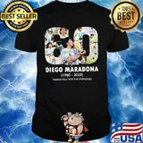 Diego Maradona 1960 2020 60 Thank You For The Memorie Signuature Shirt