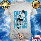 Diego Maradona Legend Greatest Player Of All Time Legend Genius Football Shirt