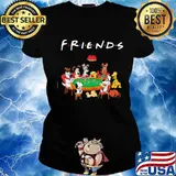 Disney dogs characters cartoon friends s Ladies tee