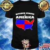 Divided States Of America Map Shirt