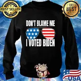 Don't Blame Me I Voted Biden American Flag Sunglasses Presidential Election Shirt Sweater