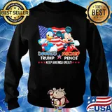 Donald duck trump and mickey mouse pence keep america great usa flag s Sweater