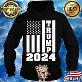 Donald Trump 2024 American Flag Election Shirt Hoodie