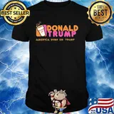 Donald trump america runs on trump shirt
