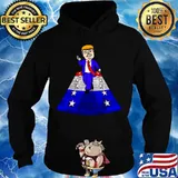 Donald Trump Takes A Walk American Flag Shirt Hoodie
