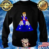 Donald Trump Takes A Walk American Flag Shirt Sweater