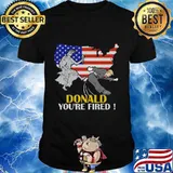Donald You're Fired Liberty Map American Flag Shirt