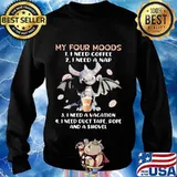 Dragon my four moods i need coffee i need a nap i need a vacation duct tape s Sweater