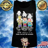 Ed edd n eddy 22nd anniversary 1999 2021 thank you for the memories signatures s Tank top