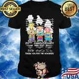 Ed edd n eddy 22nd anniversary 1999 2021 thank you for the memories signatures shirt