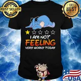 Eeyore donkey i am not feeling very worky today stars shirt