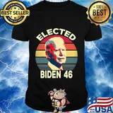 Elected Biden 46 Vintage Retro Shirt
