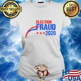 Election Fraud 2020 Vintage Distressed Design Shirt Ladies tee