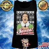 Elf santa i know him ugly christmas s Tank top