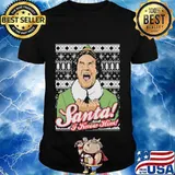 Elf santa i know him ugly christmas shirt
