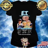 Et the extra terrestrial 38th anniversary 1982 2020 thank you for the memories signatures s Ladies tee