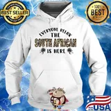 Everyone relax the south african is here leopard skirt Hoodie