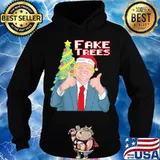 Fake trees us president donald trump ugly christmas s Hoodie