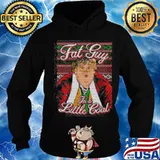 Fat guy in a little coat ugly christmas s Hoodie
