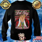 Fat guy in a little coat ugly christmas s Sweater