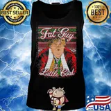 Fat guy in a little coat ugly christmas s Tank top