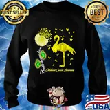 Flamingo faith hope love childhood cancer awareness s Sweater