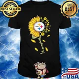 Flower Steelers You Are Sunshine My Early Sunshine Heart Gold Shirt