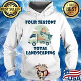 Four seasons total landscaping lawn care political humor s Hoodie