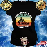 Four Seasons Total Landscaping Vintage Retro Shirt Ladies tee