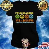 Four seasons total landscaping vintage retro s Ladies tee