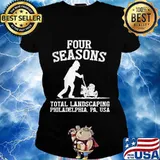 Four seasons total landscaping vintage s Ladies tee