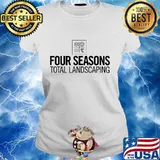 Four seasons total landscaping vintage s Ladies tee