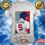Freddie freeman 5 baseball art shirt