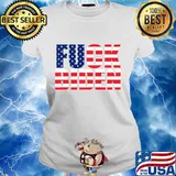 Fuck joe biden usa flag vote political american patriot s Ladies tee