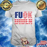 Fuck joe biden usa flag vote political american patriot shirt